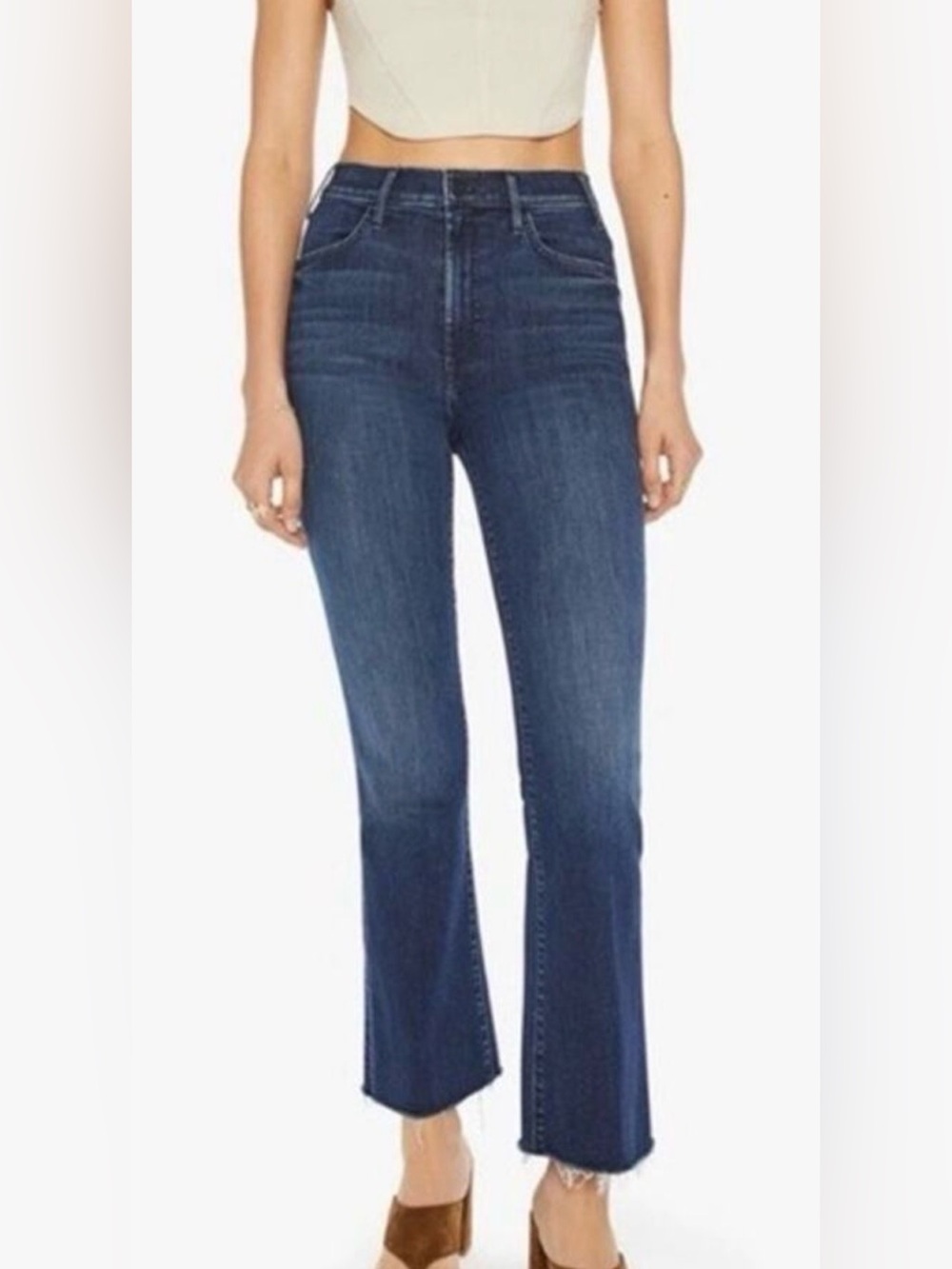 Mother Women’s The Hustler Ankle Fray In Wash Mint Condition Size 31